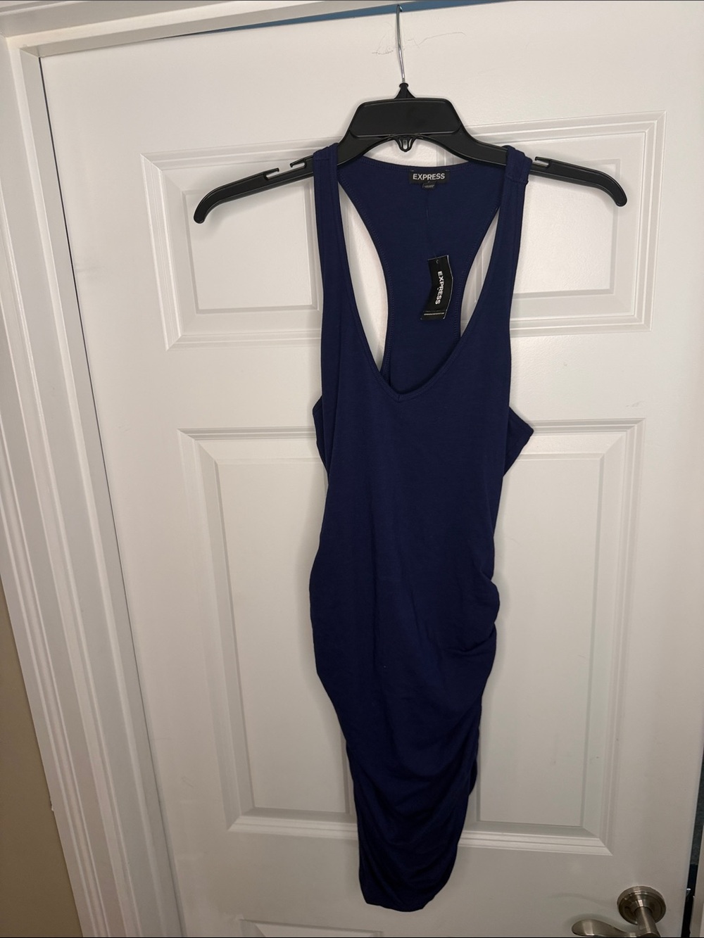 Express Women’s Deep Blue Racerback Bodycon Tank Dress